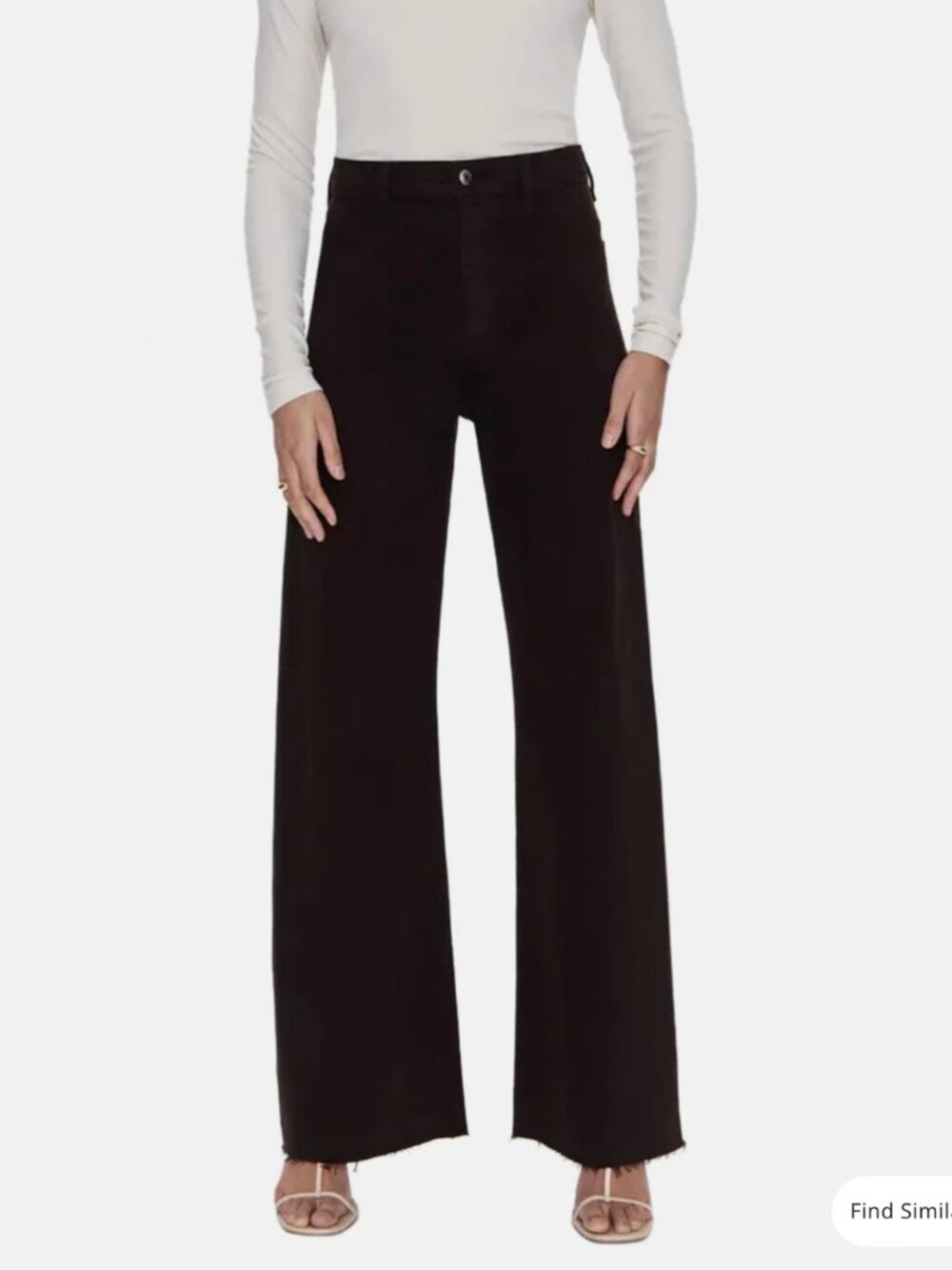 Pistola Women's Black Penny High Rise Wide Leg Jean - 30